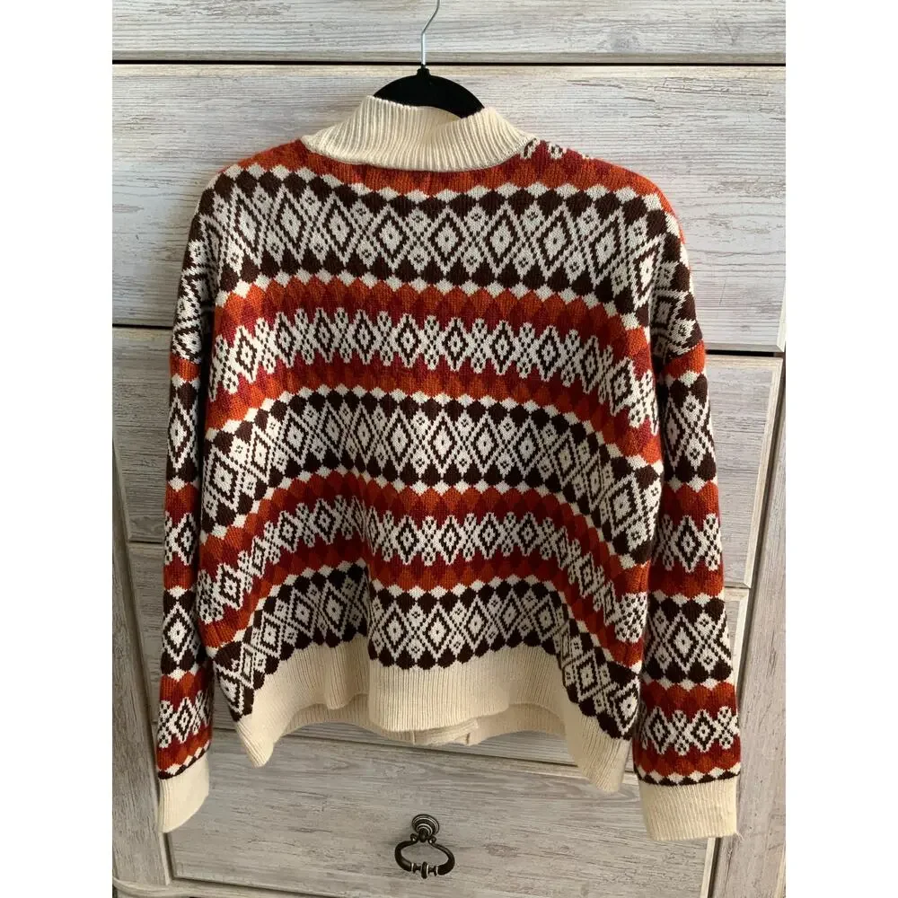 Shyanne Western Aztec Print Cardigan L - Boho Southwestern Cardigan - Picture 4 of 5